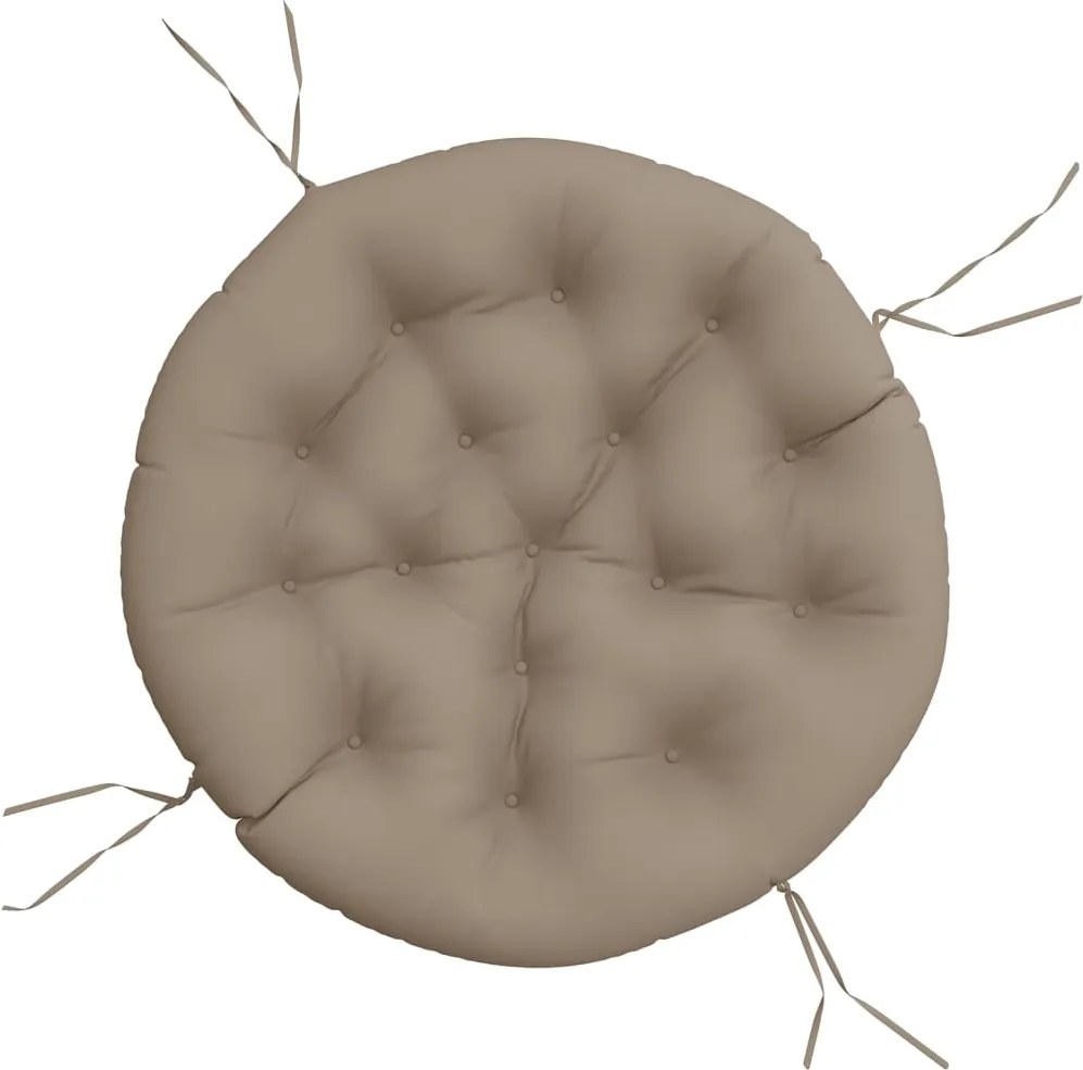 vidaXL Pernă rotundă gri taupe, Ø 100 x11 cm, țesătură Oxford