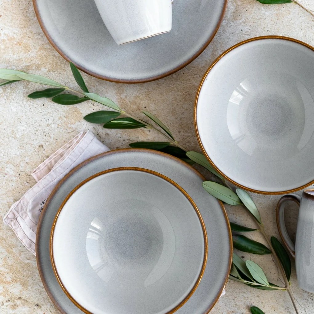 Mäser Set de vase pentru micul dejun 12 piese SMOKY'S – gri