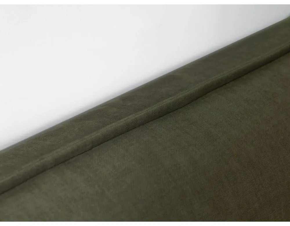 Pat matrimonial verde închis tapițat cu spațiu de depozitare cu somieră 180x200 cm Jade – Bobochic Paris