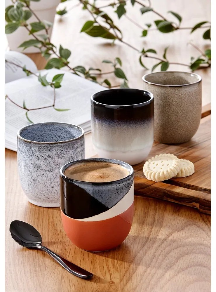 Cană din gresie Ladelle Cafe, 300 ml, gri