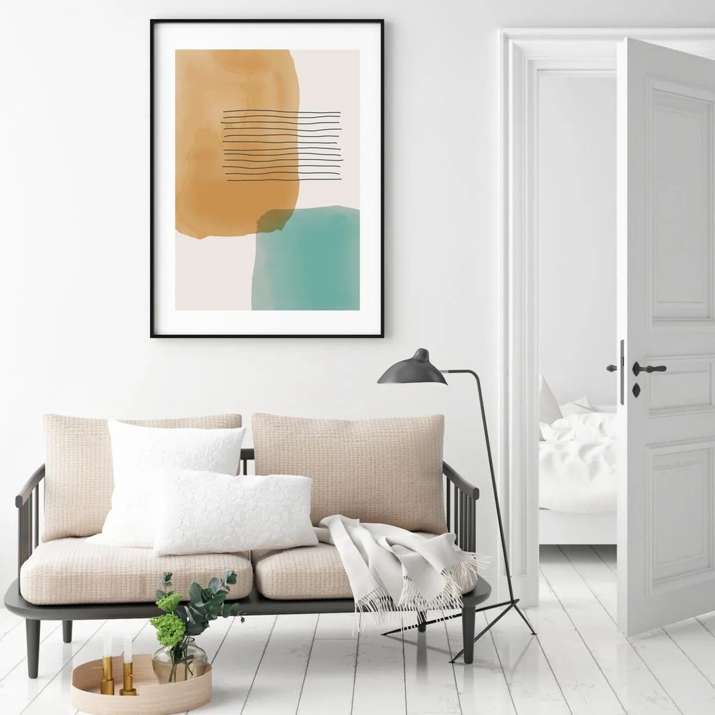 Poster - Abstracție pictată (A4)