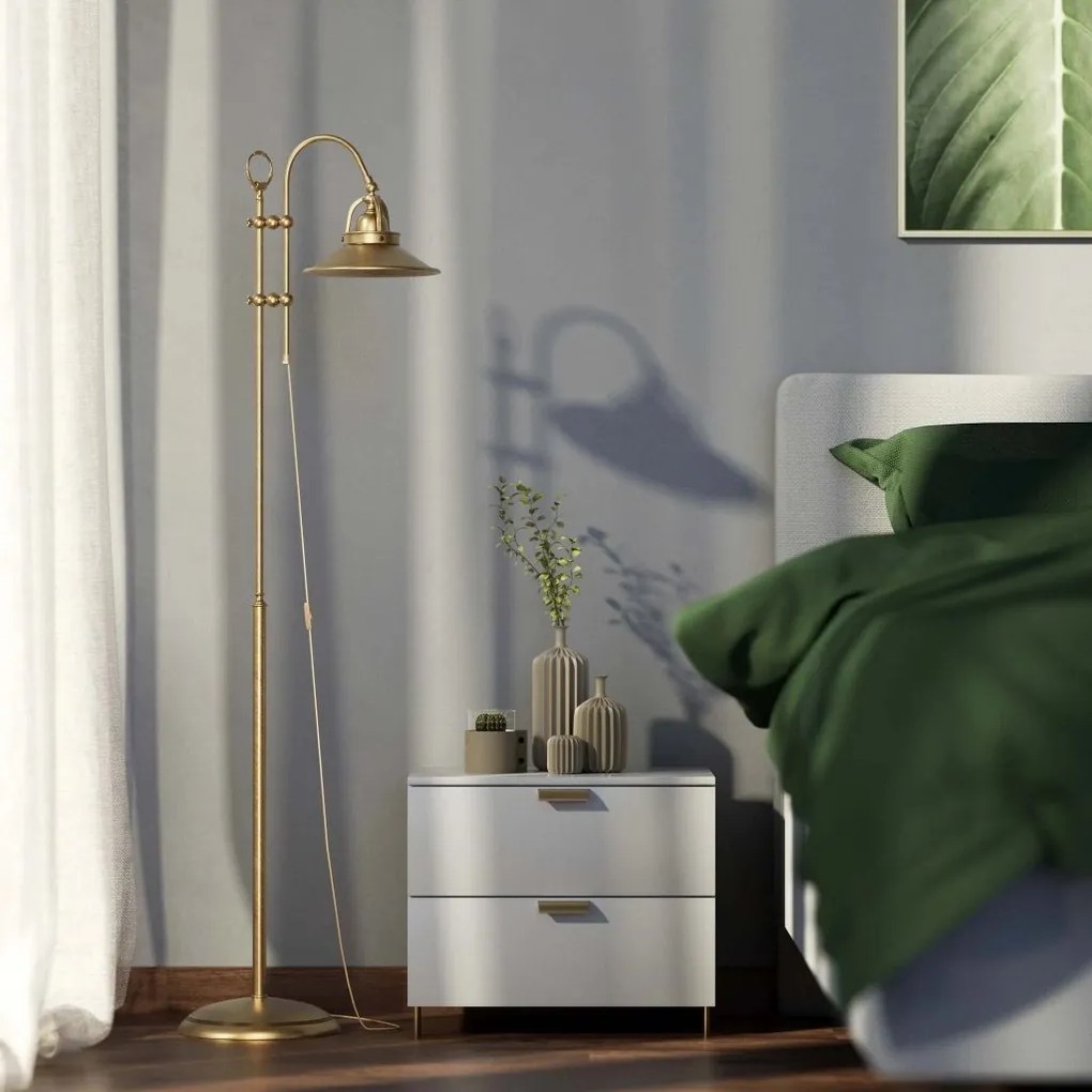 Lampa de podea stil industrial din alama personalizabila Alice