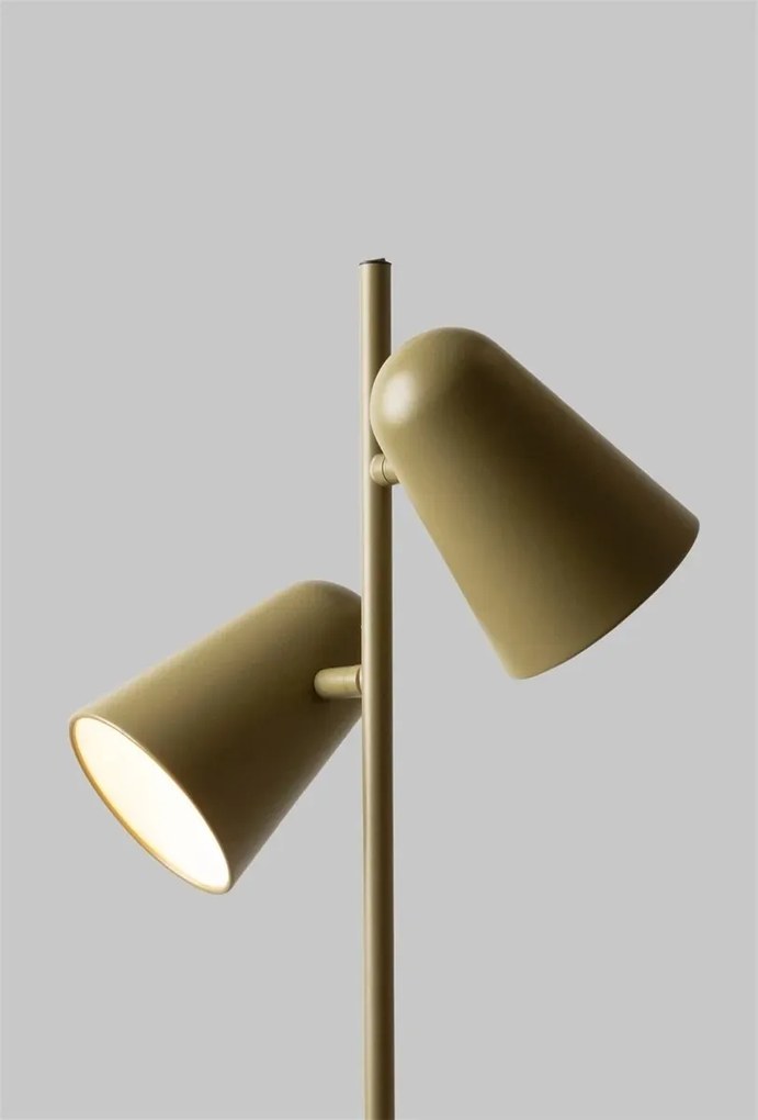 Lampa de podea cu doua spoturi directionabile Salamanca verde maslina