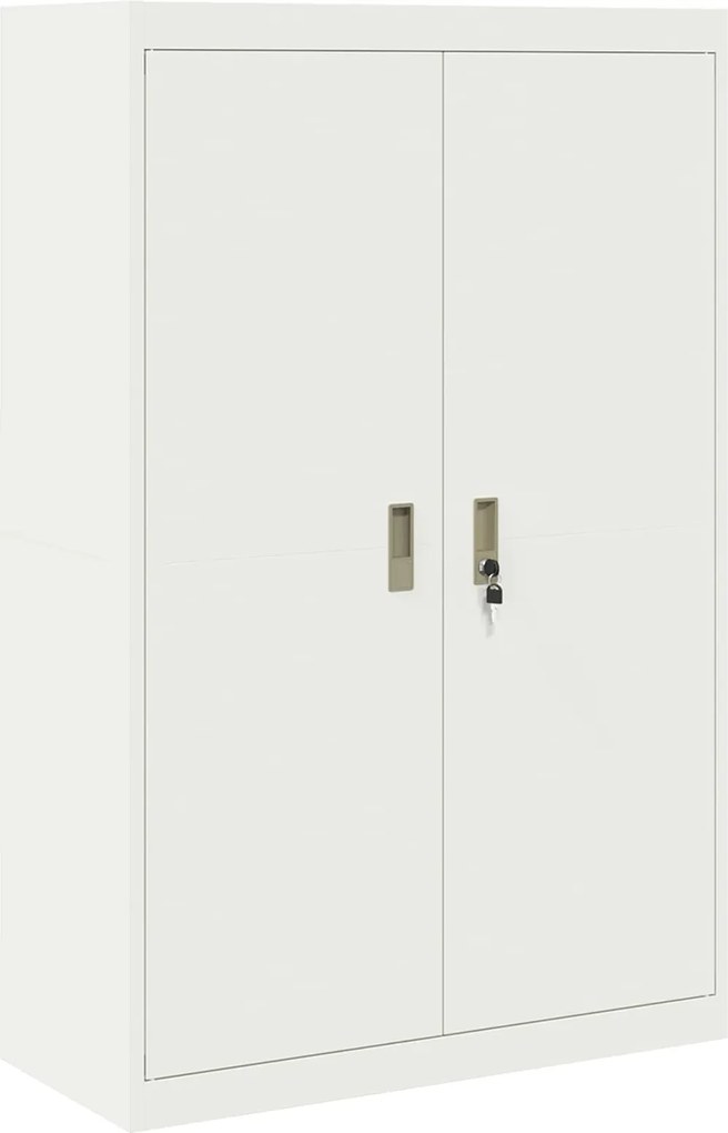 vidaXL Dulap de depozitare Alb 90 x 40 x 140 cm Oțel