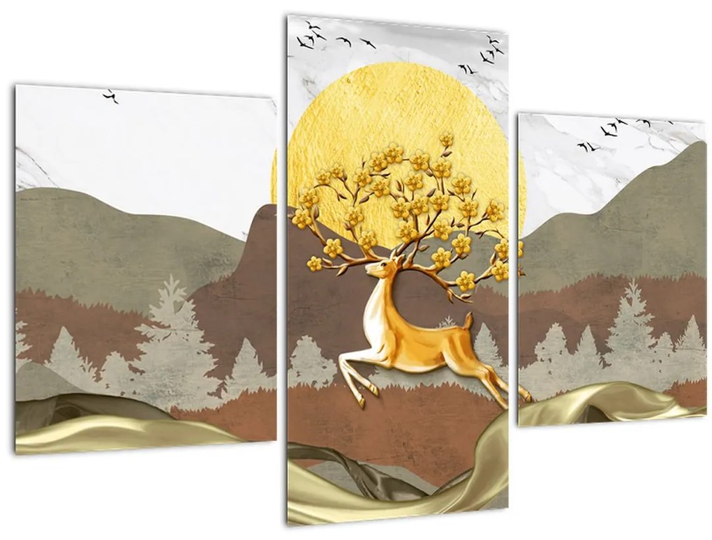 Tablou cu cerb (90x60 cm)