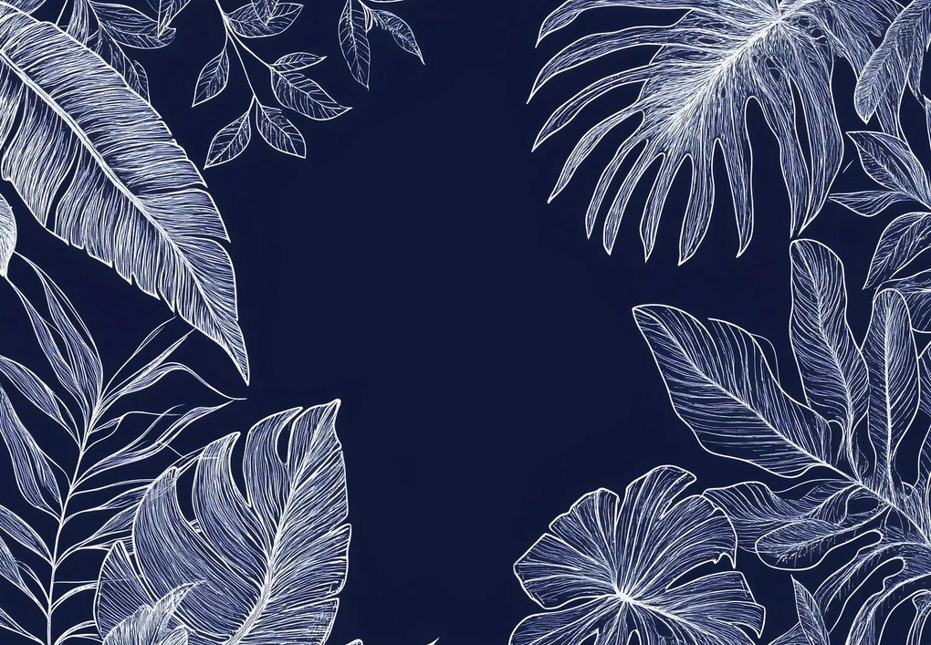 Fototapet - Linii de frunze tropicale (147x102 cm)