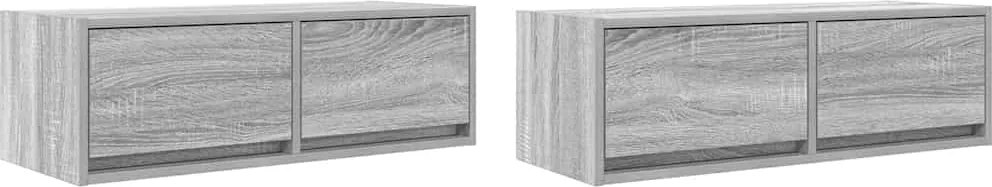 vidaXL Dulapuri TV 2 buc Gri Sonoma 80x31x25,5 cm Lemn prelucrat