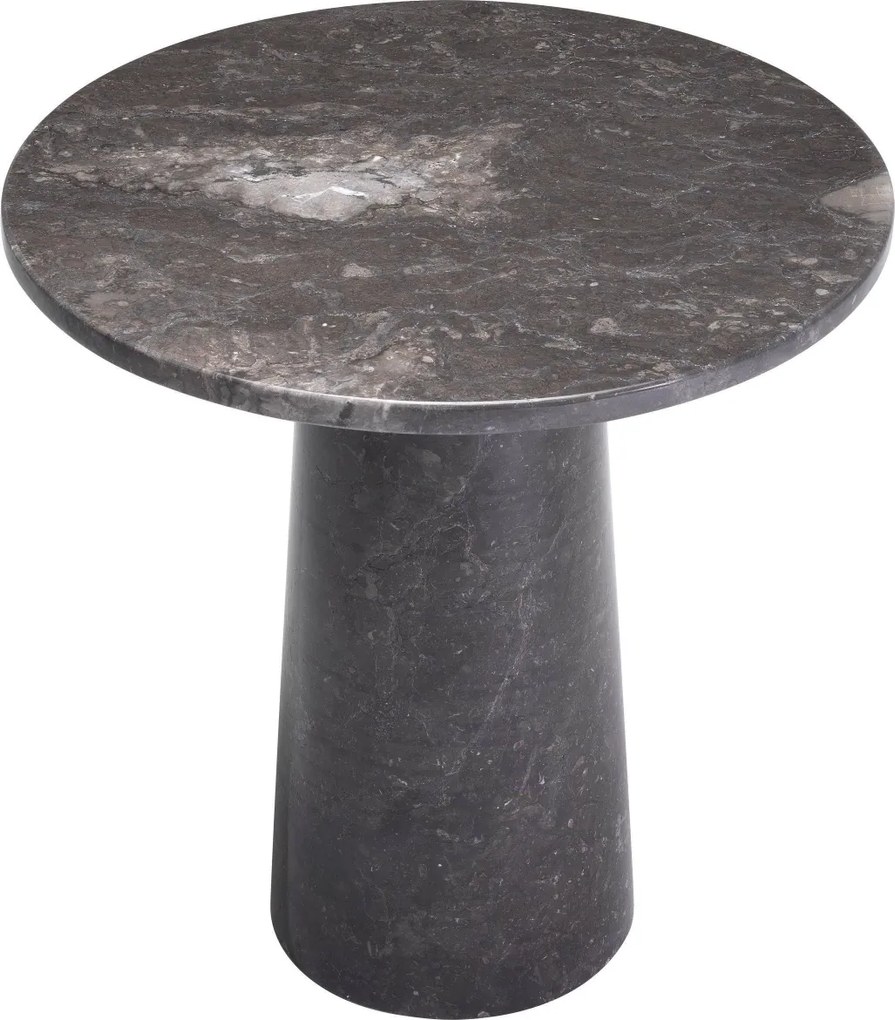 Masuta laterala din marmura gri design elegant LUX Terry 114229 HZ