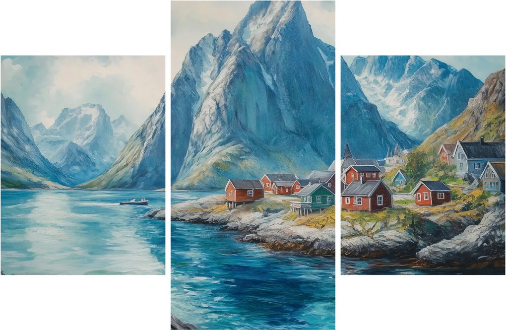 Tablou - Sat norvegian (90x60 cm)