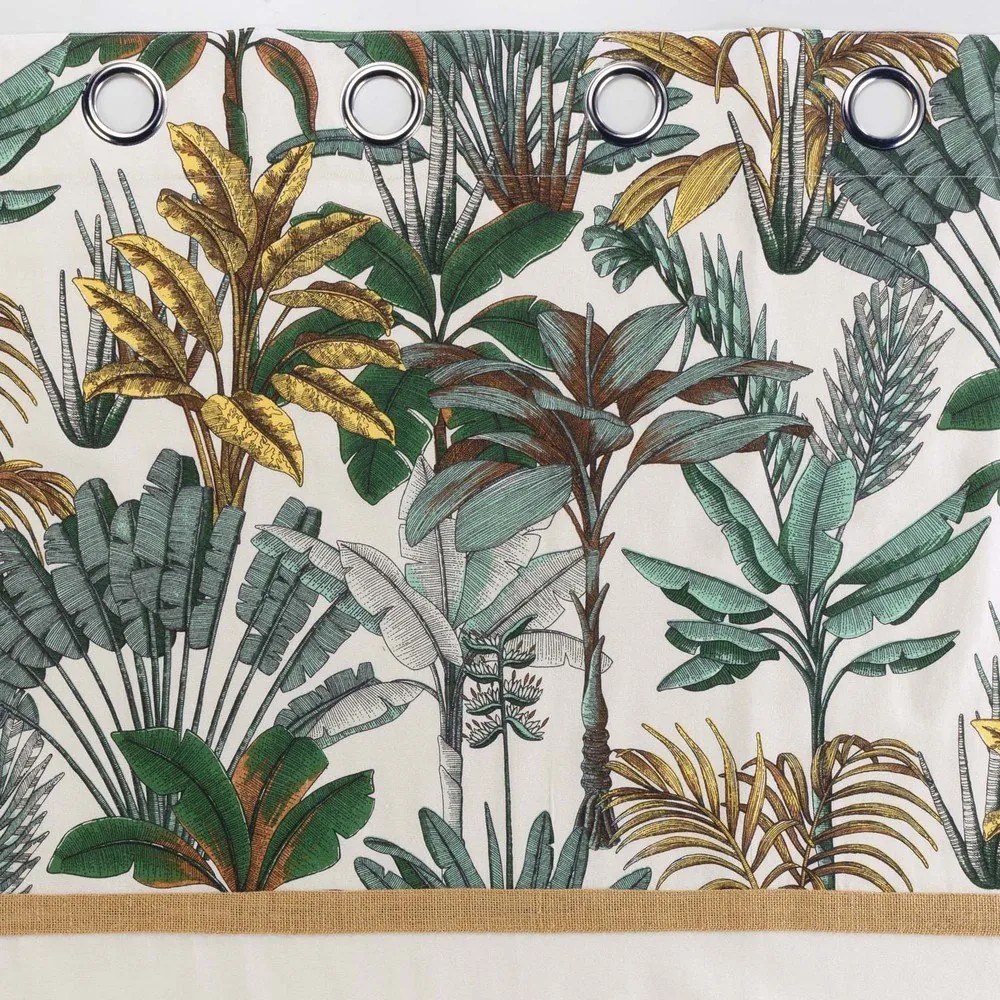 Draperie verde/crem 140x240 cm Balinesia – douceur d'intérieur