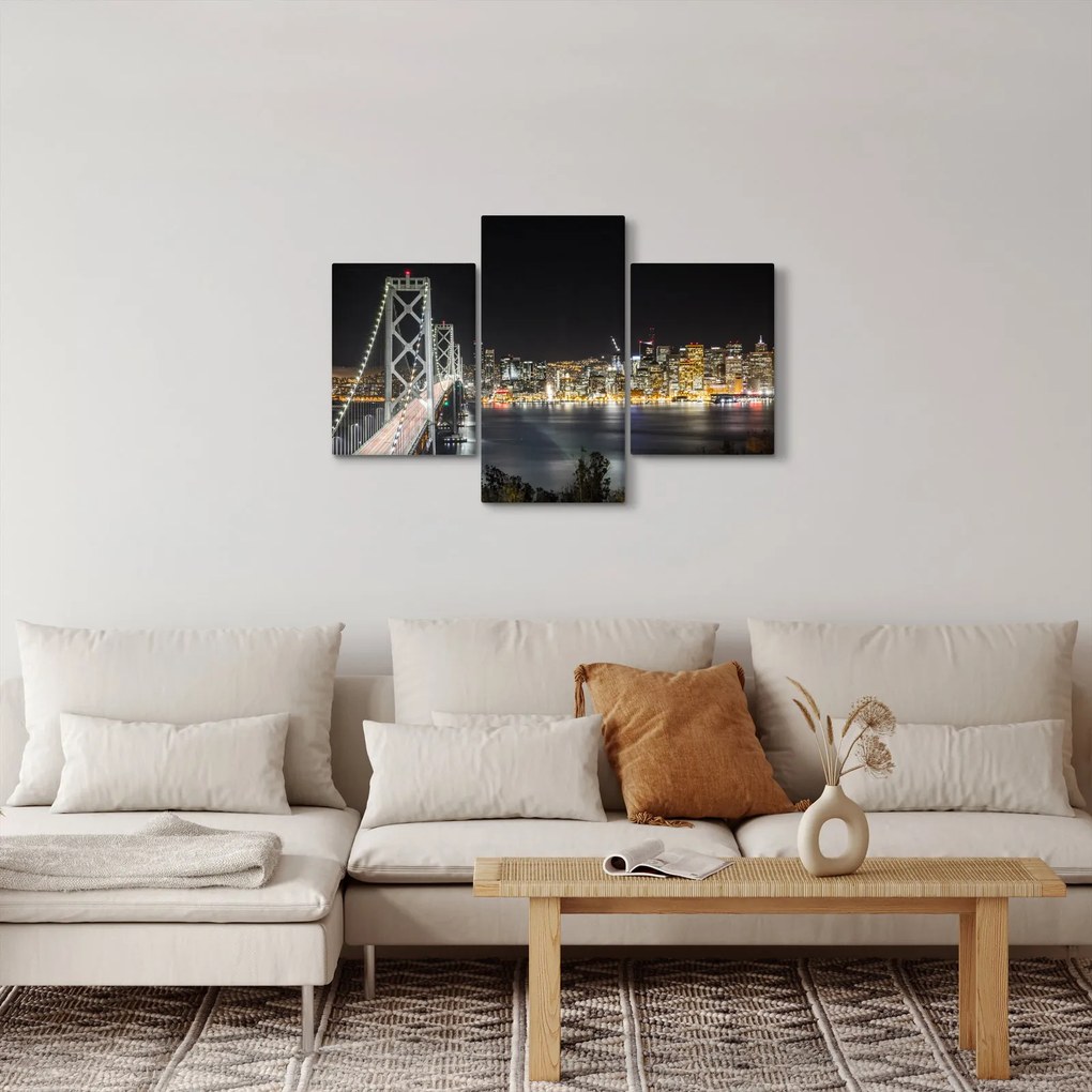 Tablou cu podul Brooklin și New York (90x60 cm)