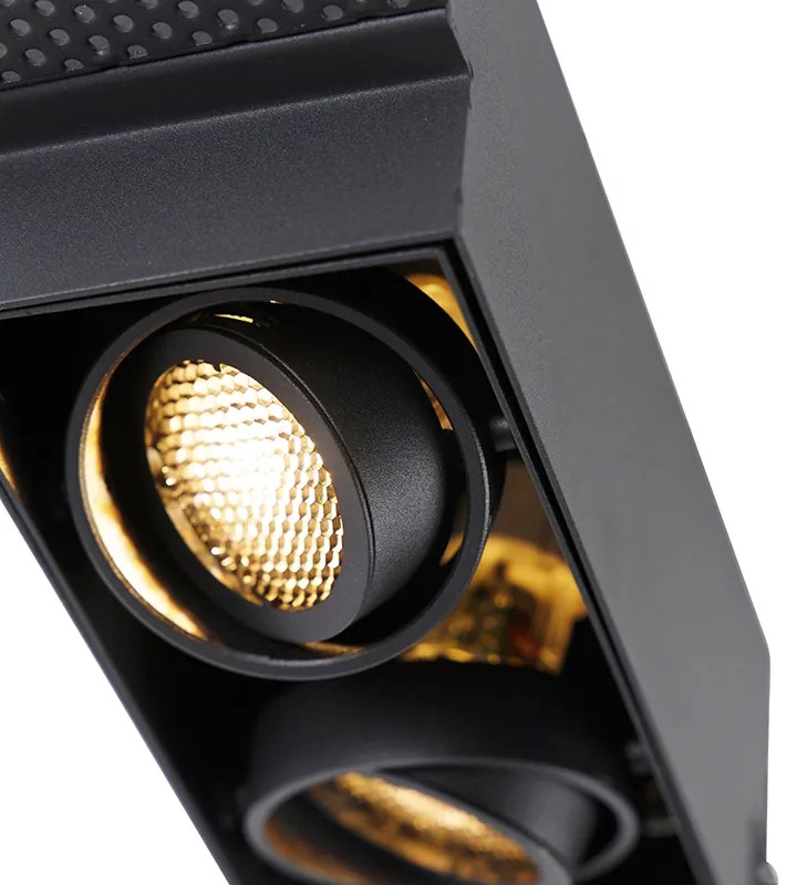 Spot integrat negru inclinabil și rotativ Trimless 2 spoturi - Oneon Honey