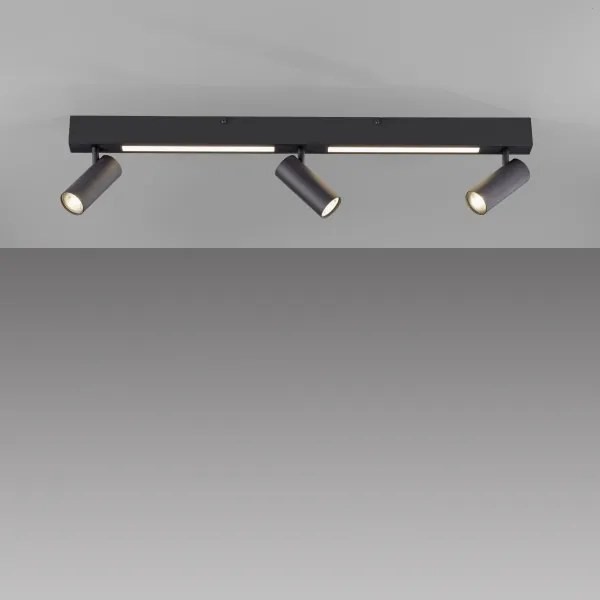 Schöner Wohnen 11794-18 - Spot LED DANTE 3xGU10/10W+LED/14,4W negru