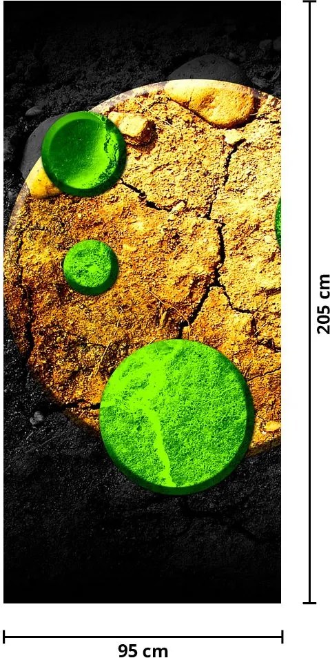 Fototapet pentru ușă - Abstract bile (95x205cm)