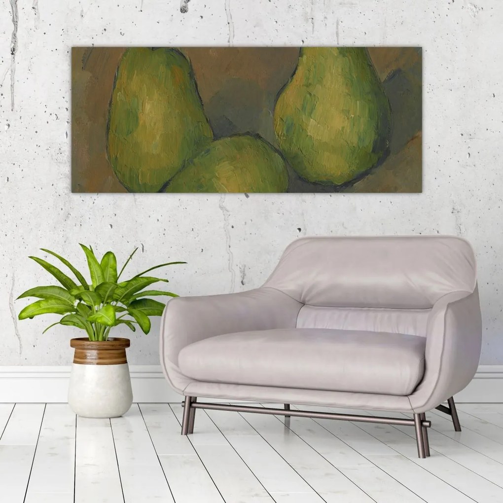Tablou - Paul Cézanne, Three Pears, reproducere (120x50 cm)