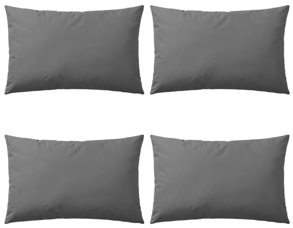 vidaXL Perne de exterior, 4 buc., gri, 60 x 40 cm