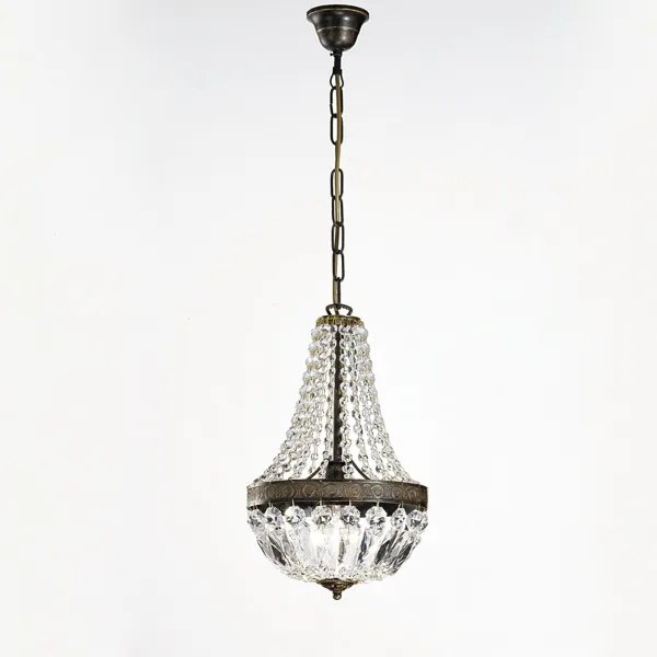 Lustră de cristal pe lanț Orion HL 6-1551/1 ARILA 1xE27/60W/230V maro/patină