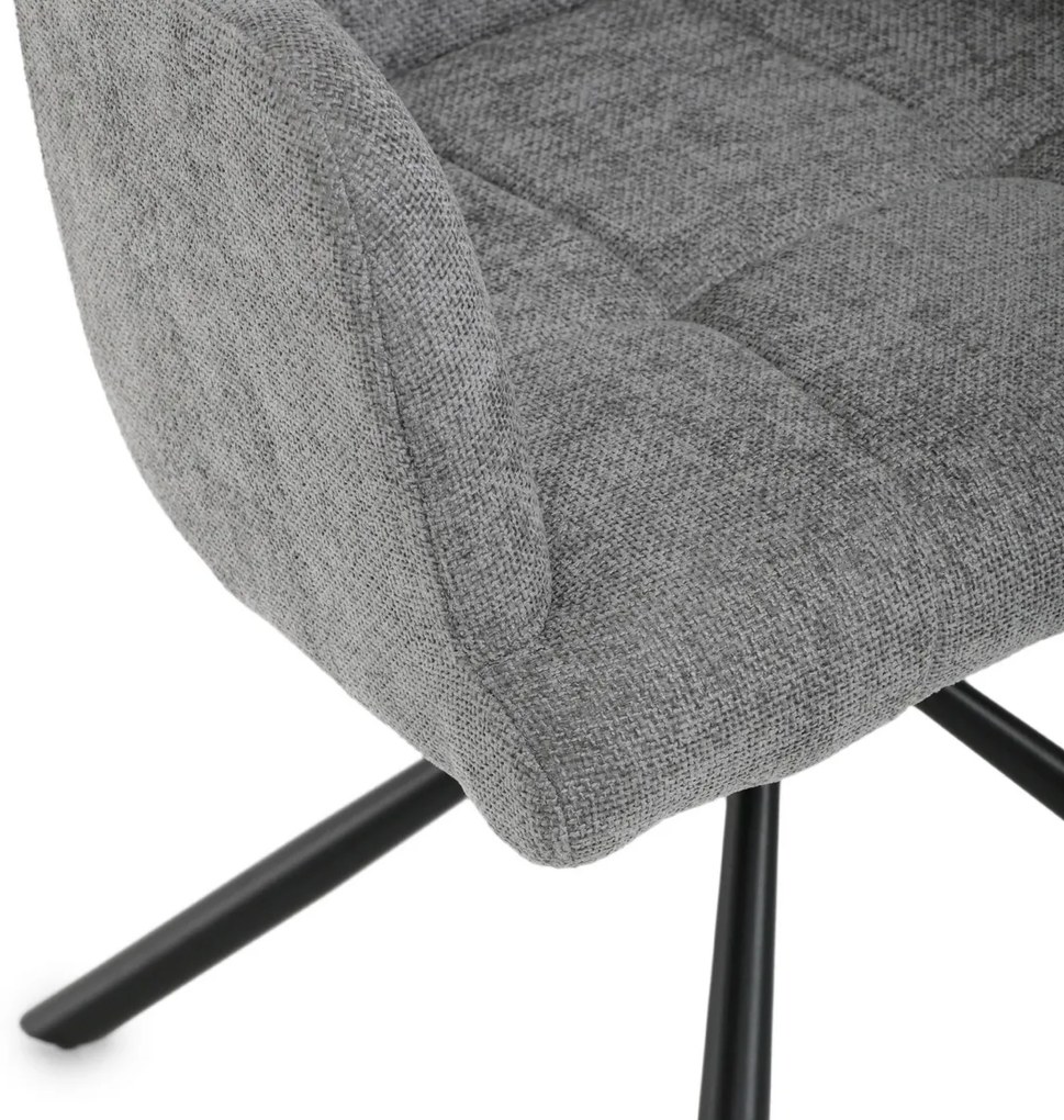 Set de scaune de sufragerie cu mecanism deîntoarcere DCH-T1122 GREY2, 2 buc.