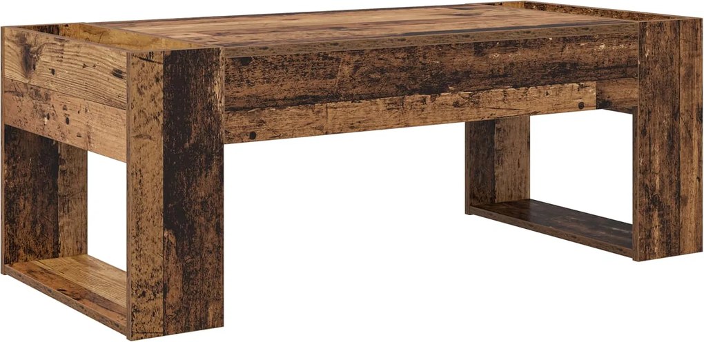 vidaXL Masă de cafea Lemn vechi 110 x 50 x 41 cm Lemn compozit