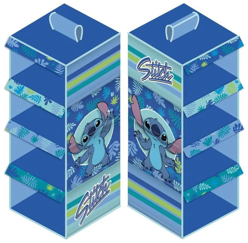 Disney Lilo și Stitch Leaf organizator pentru dulap suspendat 4 compartimente