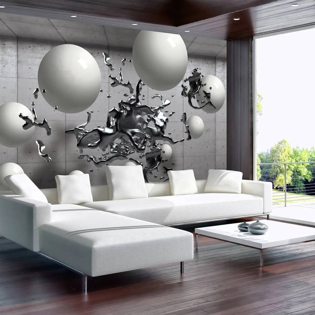 Fototapet - 3D abstacție geometrică (254x184 cm)