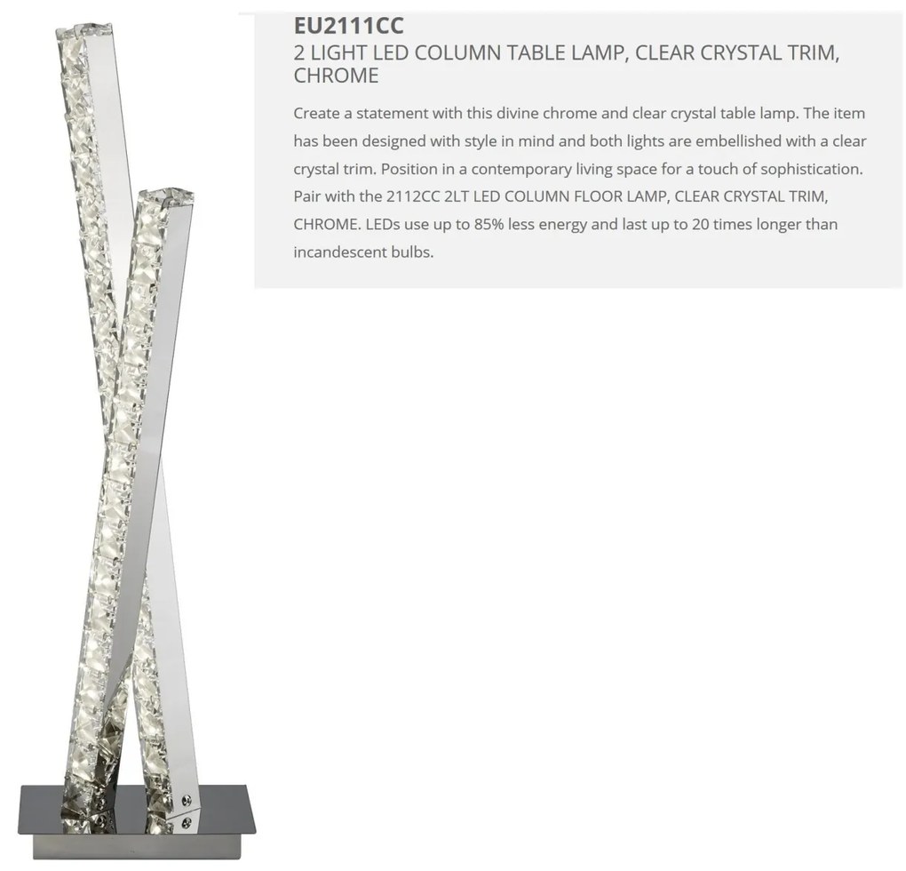 Lampa de masa LED moderna design elegant Clover EU2111CC SRT