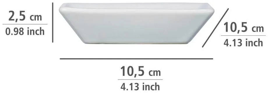 Set de accesorii de baie alb din ceramică Cordoba – Wenko