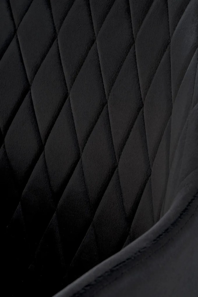 Scaun K558 velvet negru