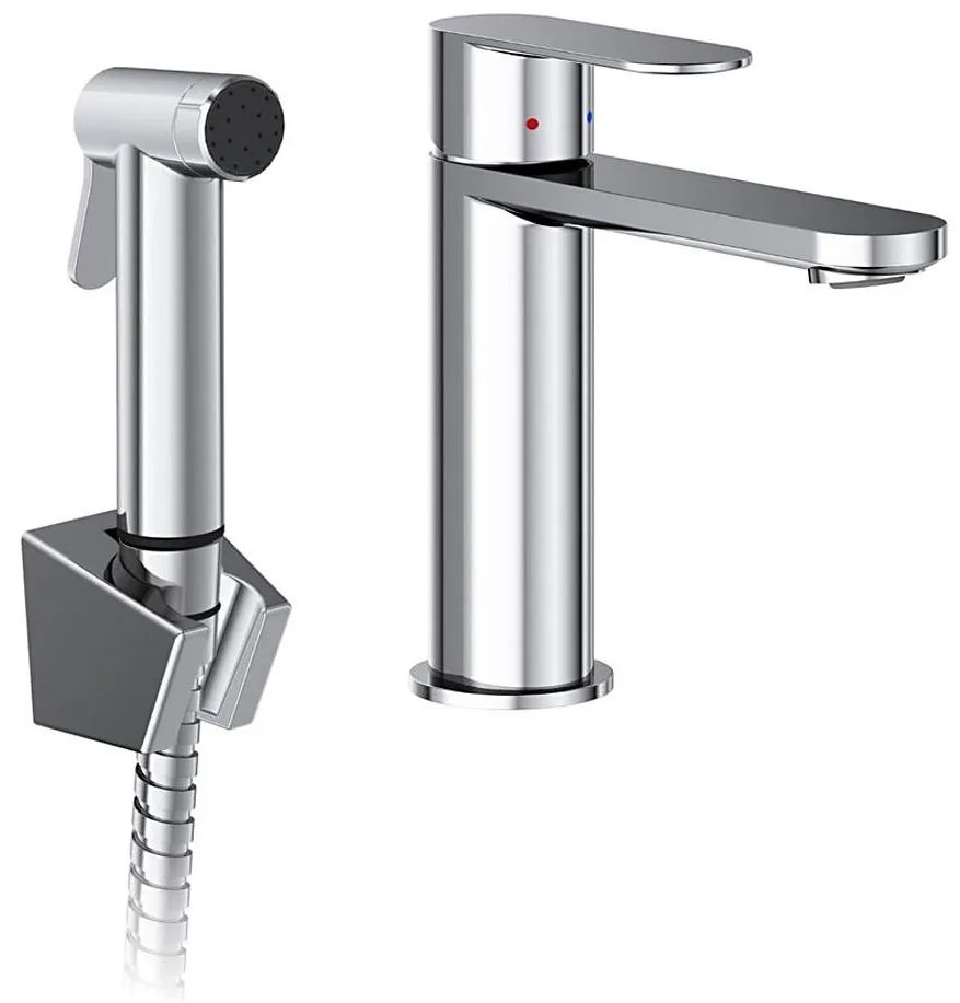 Ravak X070450 - Baterie pentru lavoar cu pulverizator pentru bideu CHROME crom lucios