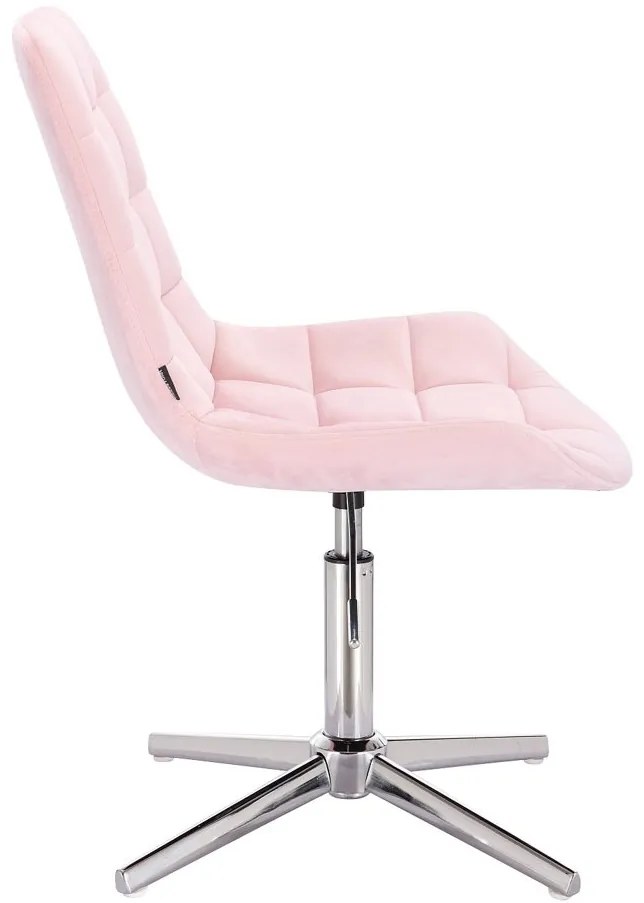 HR590CROSS Scaun Roz din Catifea