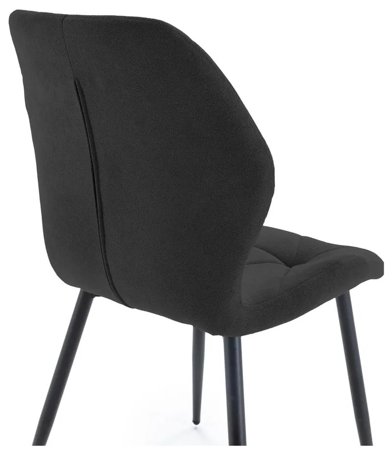 Scaune de dining negre 4 buc. Luna – Marckeric
