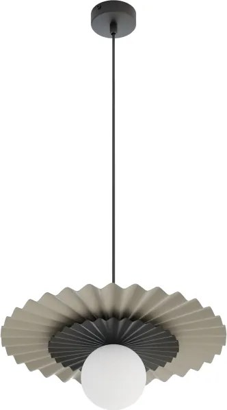 Lustră suspendată UMBRA 1xG9/8W/230V negru/bej