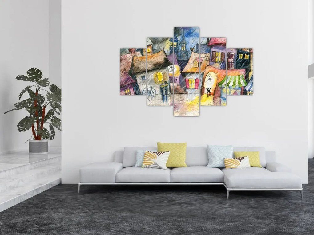 Tablou - Oraș western (150x105 cm)