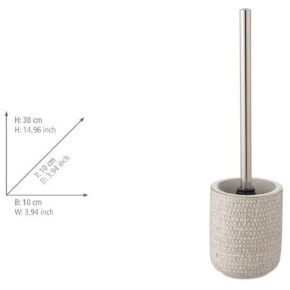 Perie de WC crem din ceramică Pergole – Wenko