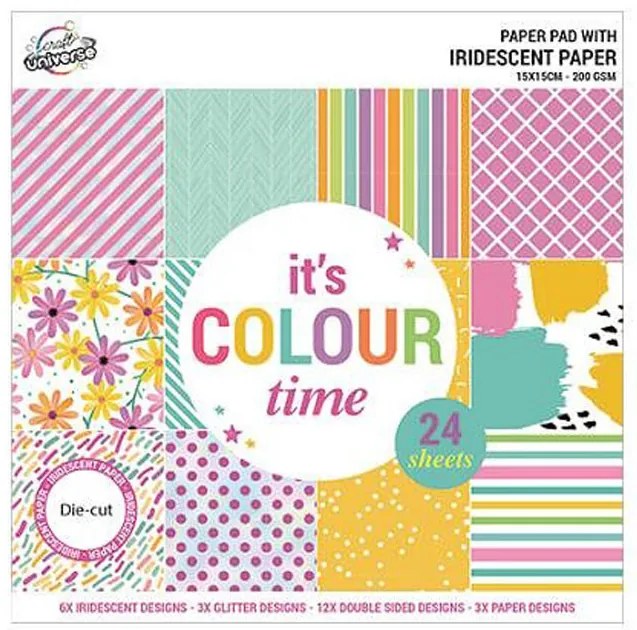 Colorat Iridescent set de hârtie creativ