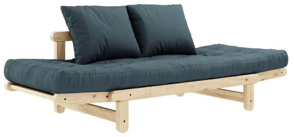 Canapea variabilă KARUP Design Beat Natural, albastru petrol