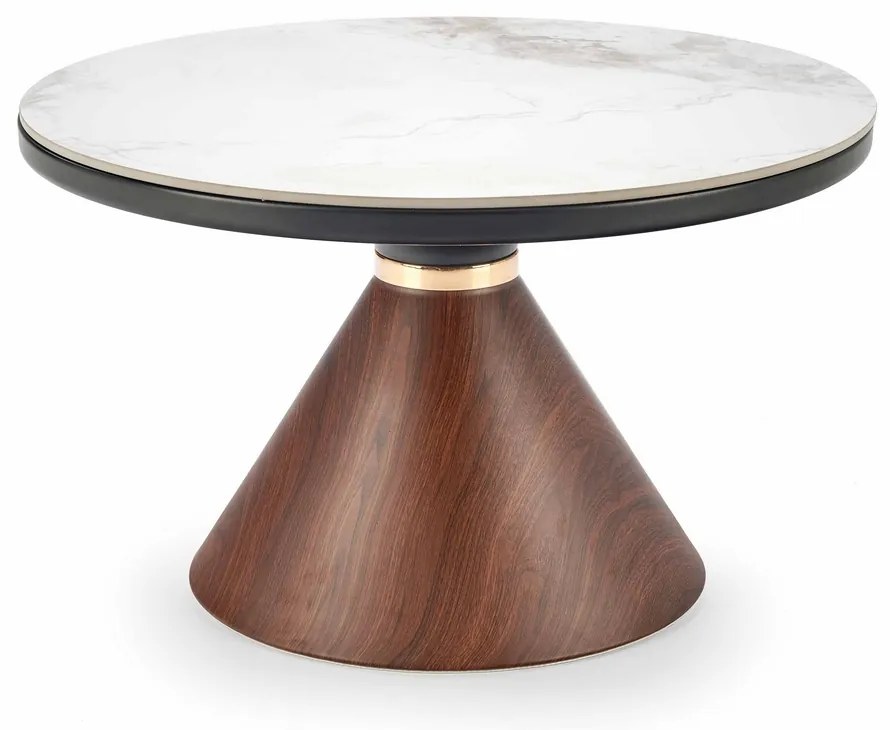 Masa de cafea Collins, gri/nuc