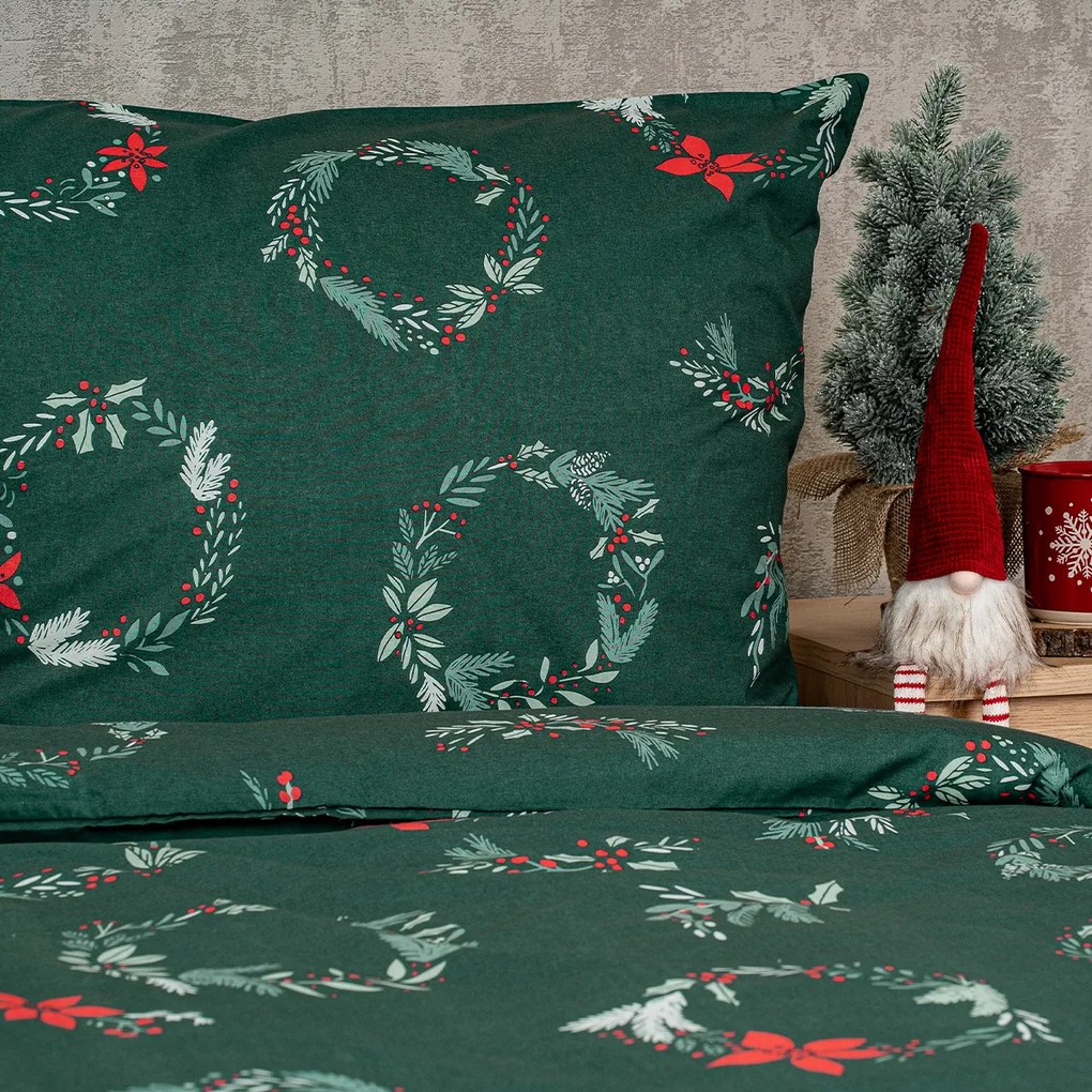 Lenjerie de pat din bumbac 4Home Poinsettia ,140 x 200 cm, 70 x 90 cm, 140 x 200 cm, 70 x 90 cm