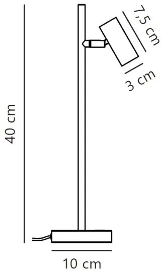 Lampă LED dimabilă de masă Nordlux OMARI LED/3,2W/230V negru