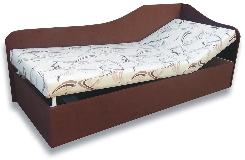 Zondo Pat de o persoană (canapea) 90 cm Abigail (Sand 10 + maro închis 40) (D). 793065