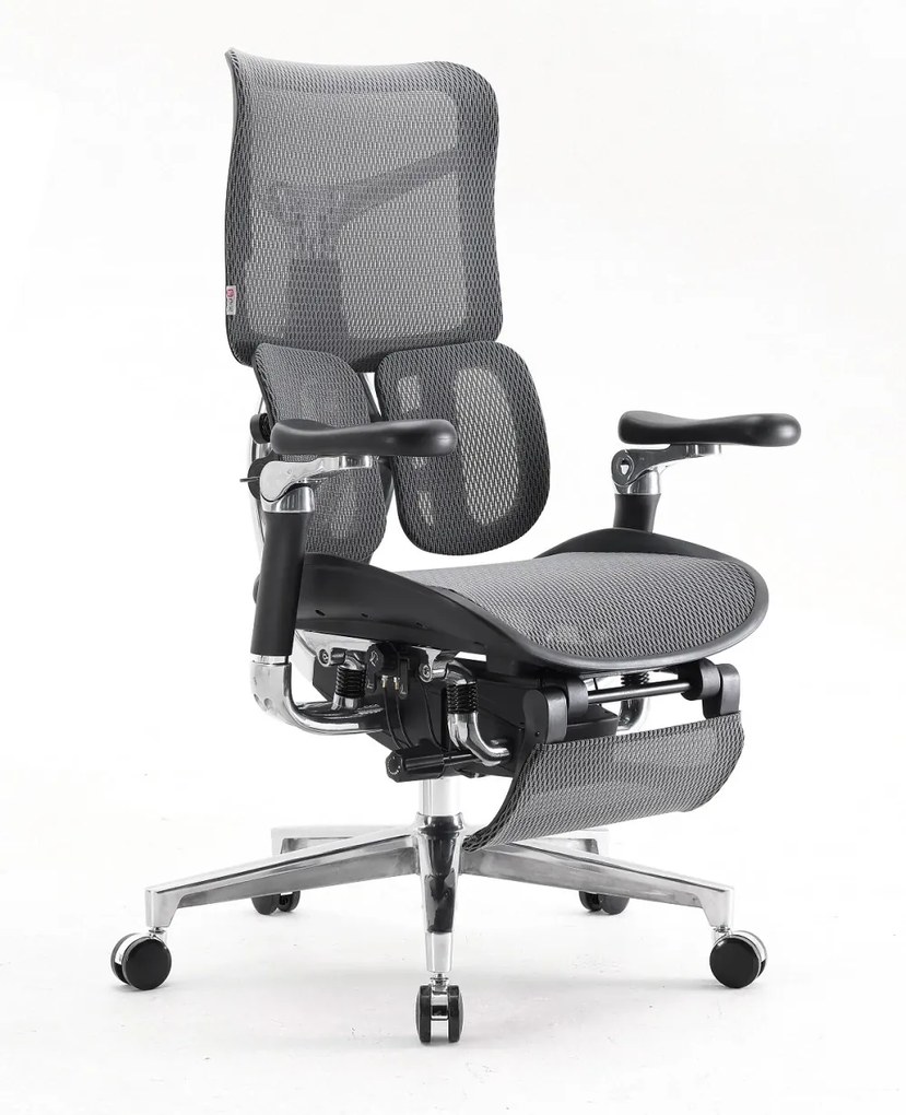 RESIGILAT- Scaun ergonomic SIHOO DORO S300 ADAPTIVE, cotiere 6D ultra moi, suport lombar adaptiv, spătar reglabil pe inaltime, mecanism multifunctional inclinare/blocare, pivotant, Mesh, Negru