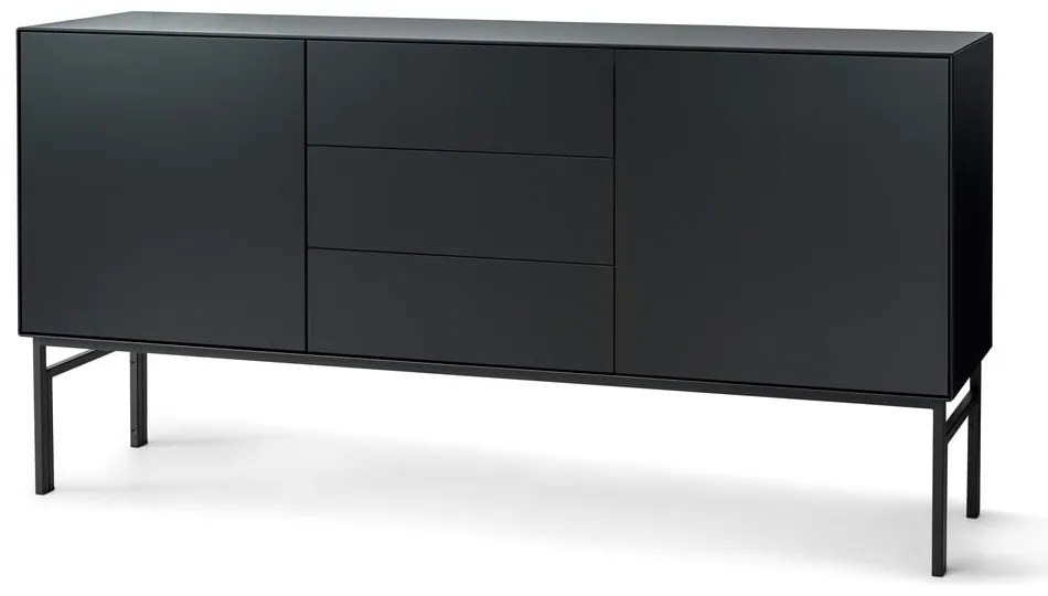 Comodă joasă neagră cu sertare 180x89 cm Edge by Hammel - Hammel Furniture