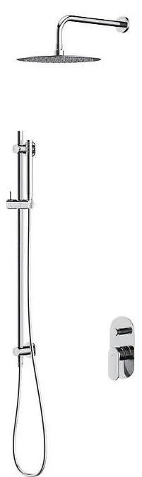 Set de duș cu baterie ascunsă Cersanit S952-008 CREA crom lucios