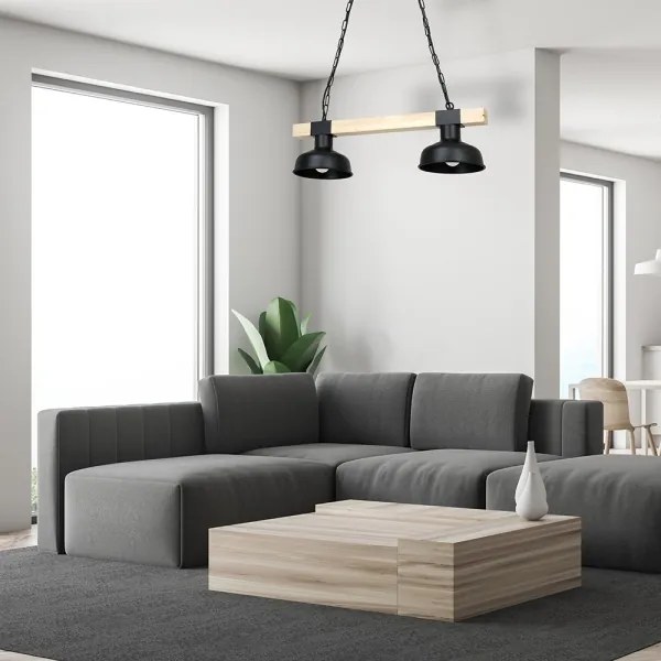 Lustră pe lanț FARO 2xE27/60W/230V