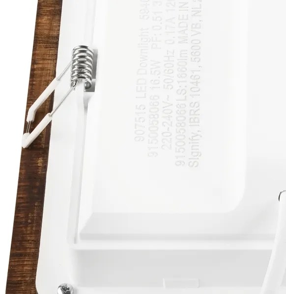 LED Spot WOODY 17W 230V 3000K cireș 18,5x18,5 cm