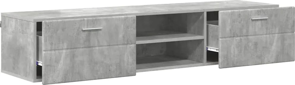 vidaXL Dulap din Lemn Gri din beton 150 x 39 x 30 cm Lemn compozit