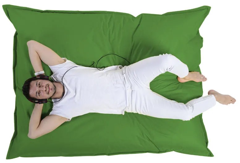 Fotoliu puf pentru grădină Giant Cushion 140x180 - Green