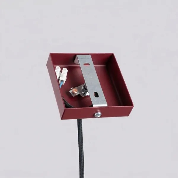 Sollux SL.2121 - Pendul pe cablu PASTELO 1xG9/8W/230V roșu