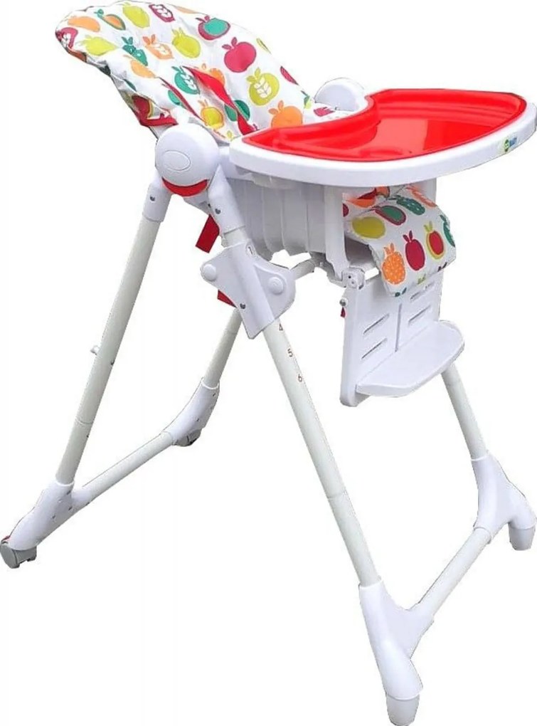 Scaun de masa pentru copii si bebe NOVOKIDS™ Go baby reglabil in 6 trepte de inaltime , pliabil , centura de siguranta, sezut comfortabil, masuta