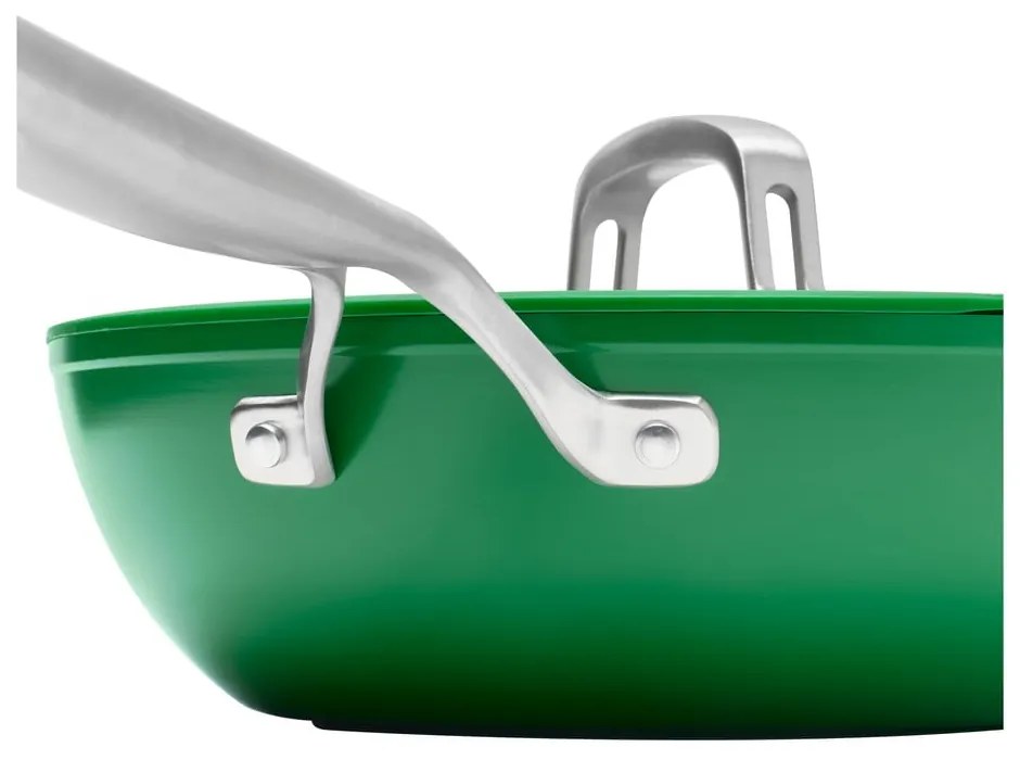 Tigaie tip wok cu capac/cu suprafață ceramică ø 28 cm Meda 3.0 – FABINI